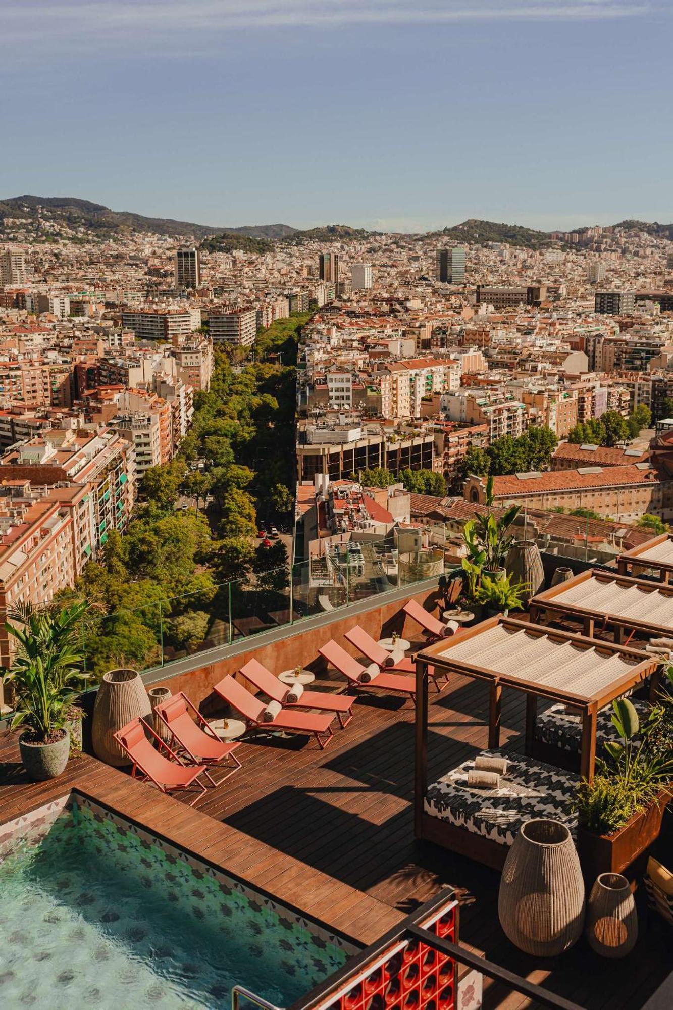 Nobu Hotel Barcelona Bagian luar foto View from the rooftop